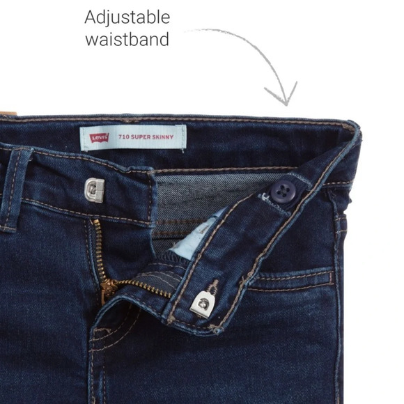 Levi's Blue 710 Super Skinny Jeans size 3 y - Picture 3 of 10